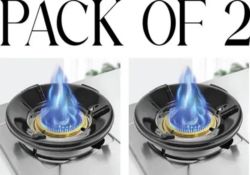 vraddhi gas saver burner stand|stove fire & windproof energy saving (PACK OF 2) 20 kg Roaster(Black)