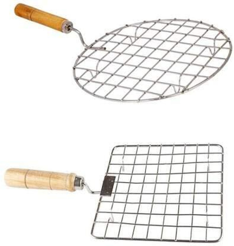 Aric Chicken paneer tandoor (baingan) Grill Roaster (Square & Round ) Pack of 2 Kitchen Tool Set(Roaster)