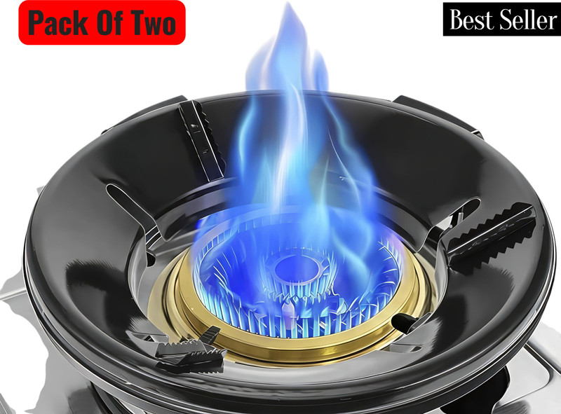KitchenEdge Gas saver burner stand 20 kg Roaster(Black)