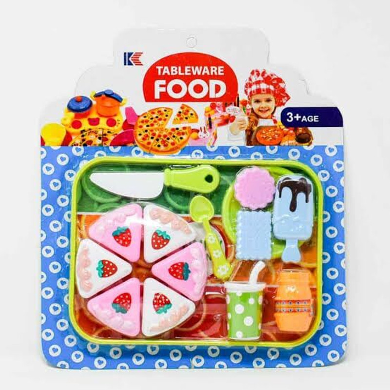 Kmc kidoz Cake Cutting Toy for Kids Pretend Play Toy + ice cream Party