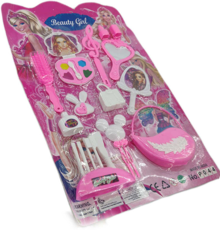 JniL Makeup kit and Cosmetic Toy Set Beauty Set for Kids Girls, Pink