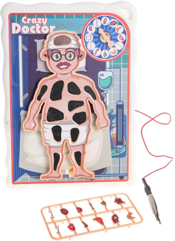 Zuuluzrs Crazy Doctor Game Body Organ Operation Educational Touch Toy for Kids