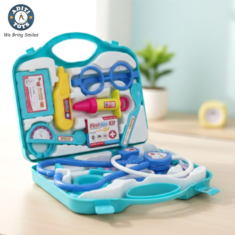 333MART Doctor Playset For Kids Boy & girl age 3 year+ Blue
