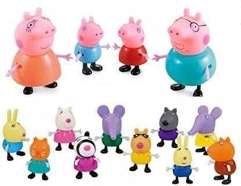NIYAMAT Cute Pig with Family & Friends Toy Action Figure Toy Set