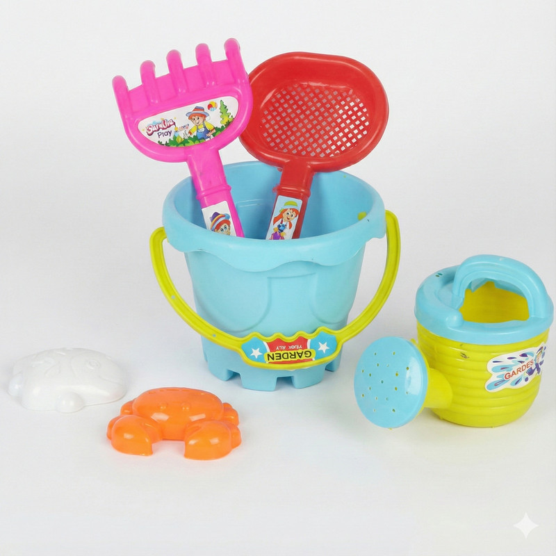 asian Kids Garden Set For Toddler 6 Pcs-Multicolor