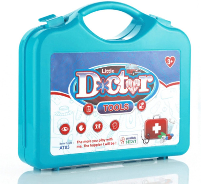 Imegaz Pretend Play Doctor Play Set with Foldable Suitcase Boys and Girls (Pack of 1)