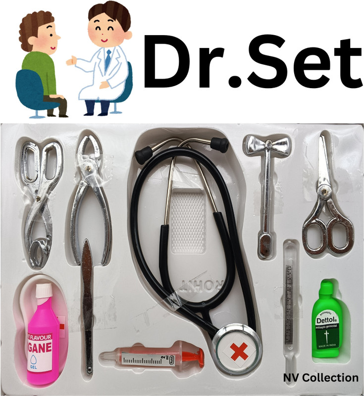 NV COLLECTION Play-and-Learn Medical Set in Metallic Silver