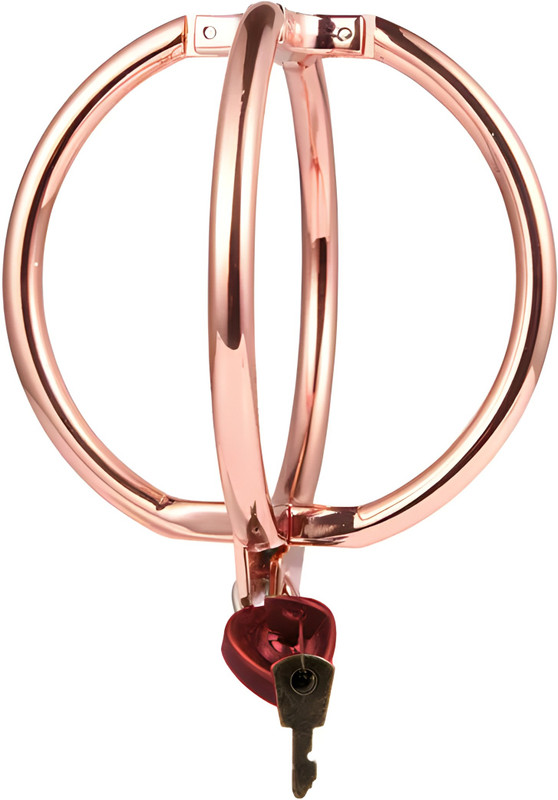 dido Stainless Steel Handcuffs Rose Gold with Love Lock