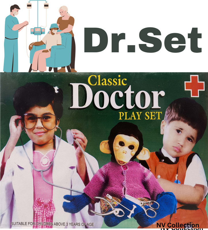 NV COLLECTION Polished Chrome Doctor Training Set for Children