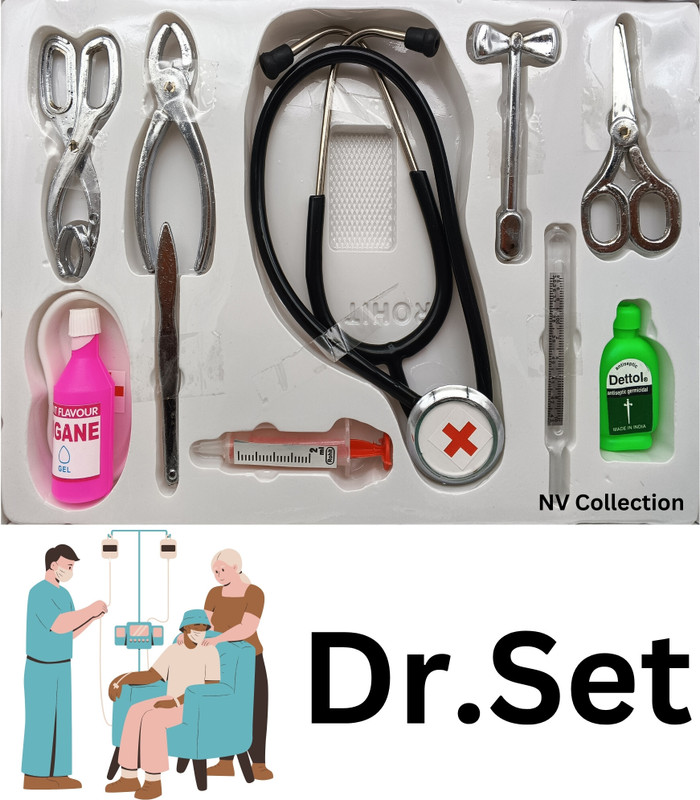 NV COLLECTION Bright Medical Play Kit with a Metallic Touch