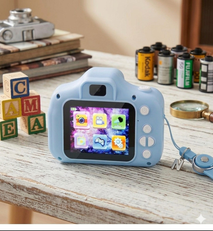 sparknest Blue Camera for kids | Birthday & Christmas Gift for Boys & Girls