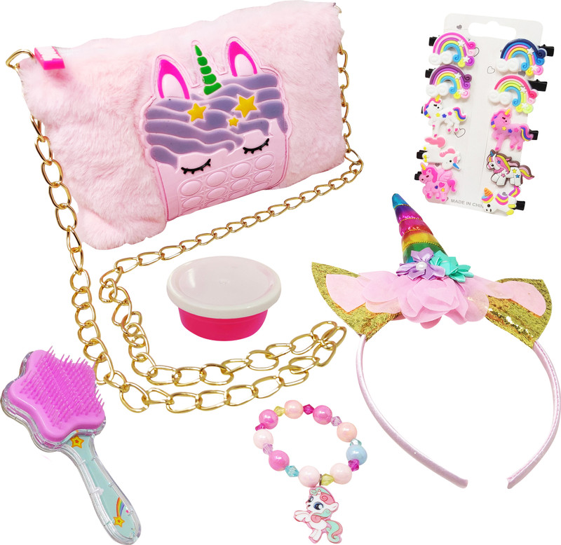 Parteet Combo (Pack of 7 Items) for Kids Girls