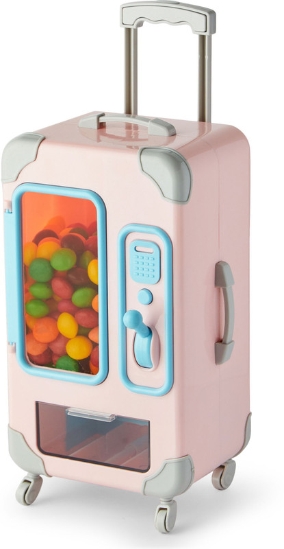 STANCRAY Portable Candy Dispenser Mini Trolley Style with Wheels Fun Kids Storage Box