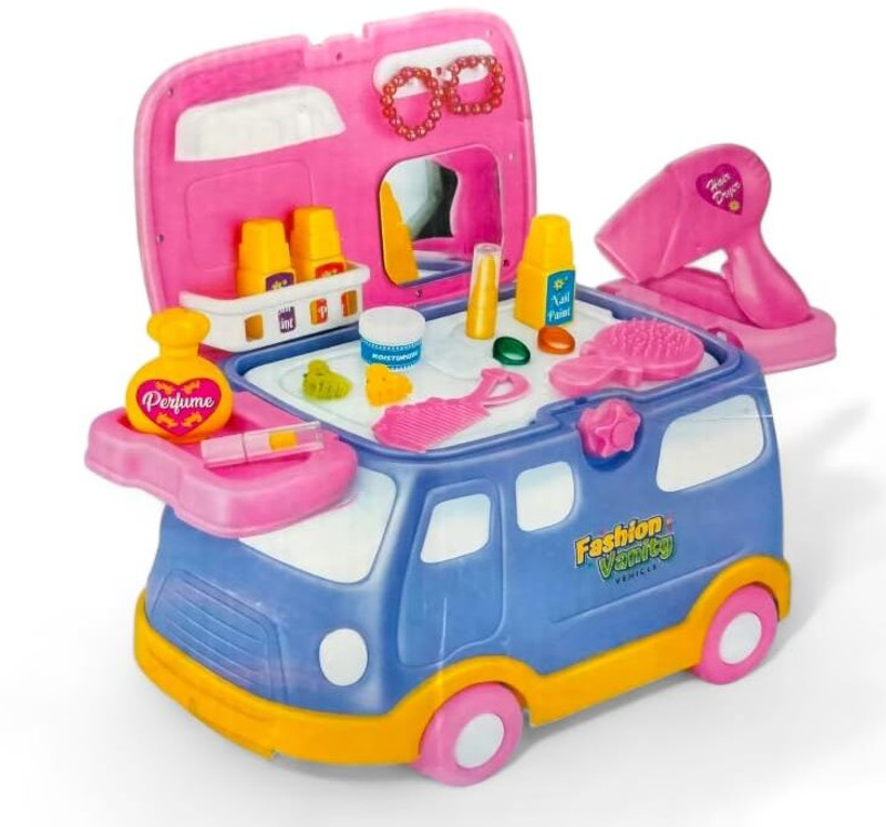 SARASI Fashion Vanity Vehicle for Kids, Enjoy Make Up, Interactive Toy [Pack 1, 20pcs]