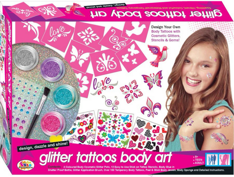 Jayaansh Traders Glitter Tattoo Body Art Dezign Your Own Body Tattoo With cosmetic Glittersr .