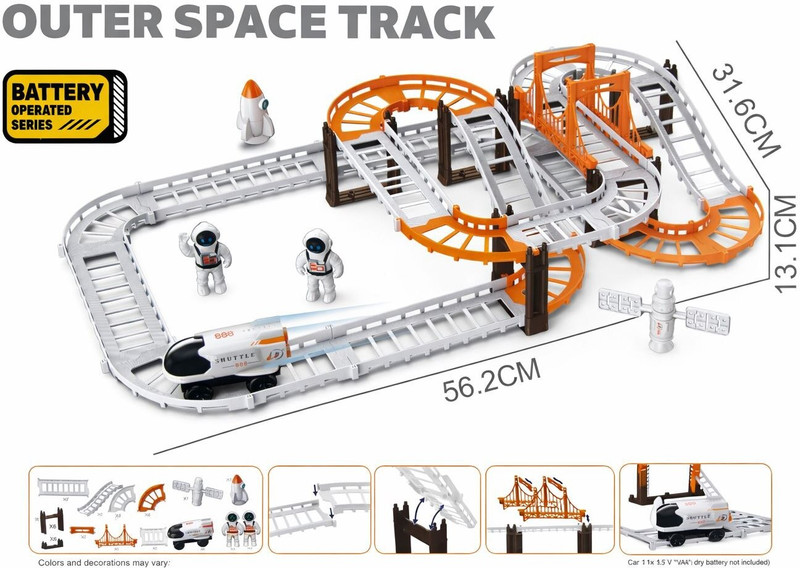 LOOP TOYS Space Track Toy For Kids Best Learning Toy For Kids.(Multicolor, Pack of: 1)