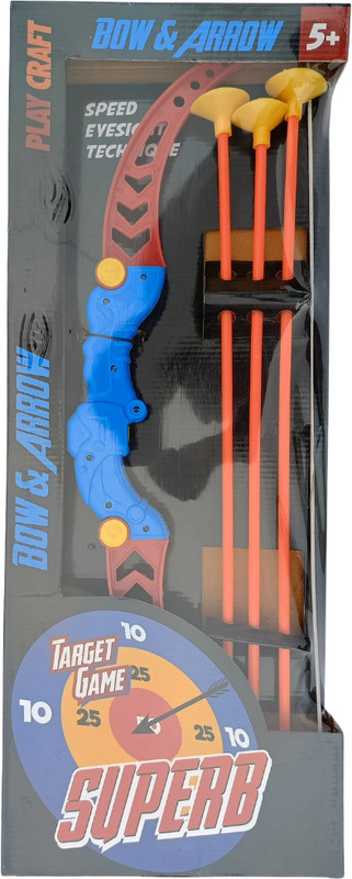 snigdh Superb Bow & Arrow Set for Kids | Archery Toy with Suction Arrows & Target Board(Multicolor)
