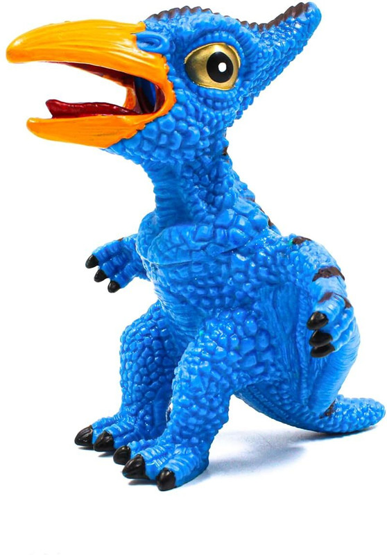 K V Toys Soft Rubber Dinosaur Toys, Squeeze for Whistle Sound, Suitable for Kids 3+years