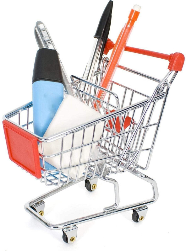 SHRIKHATUSHYAM Mini Supermarket Shopping Cart Trolley Mini Cart Baby Toy Trolley