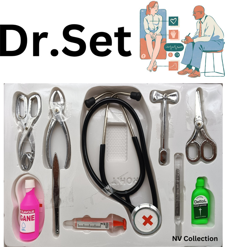 CTC CREATION Children’s Make-Believe Doctor Tools in Metal