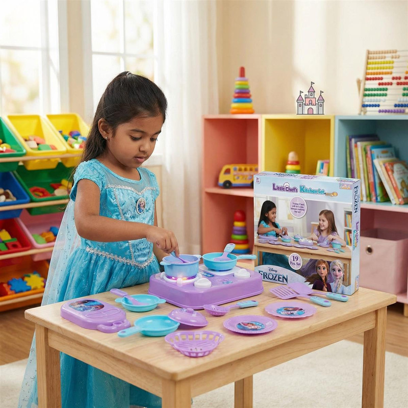 Kriiddaank Little Chef Kitchen Set Frozen Non-Electronic
