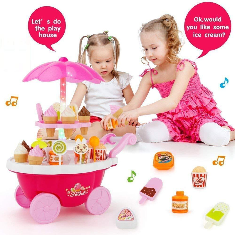 kettoby MUSICAL SWEET CART TOYS FOR KIDS MUSICAL TOYS ROLE PLAY TOY FOR PLAYING