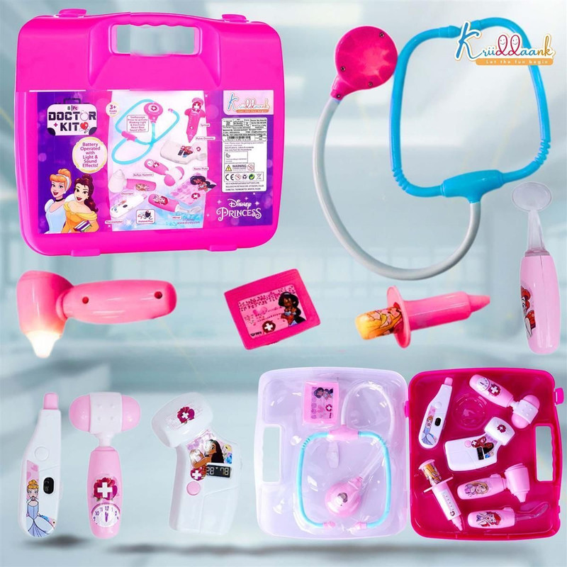 Kriiddaank Disney Princess Theme Doctor Set with Light and Sound