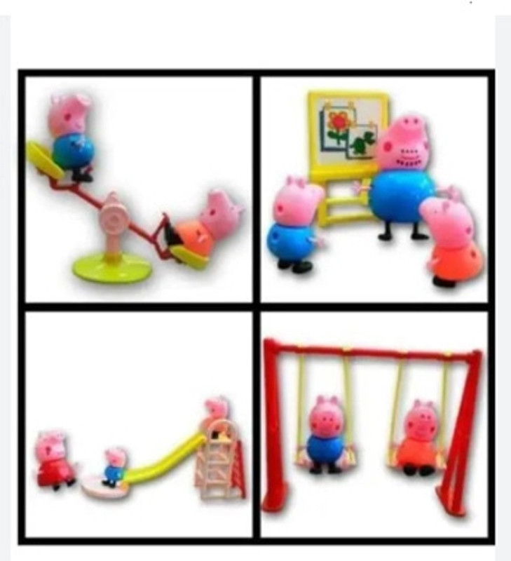 Tiny Tales Peppa Pig Outdoor Fun Children Slide(IND*32017) Playset with Figure