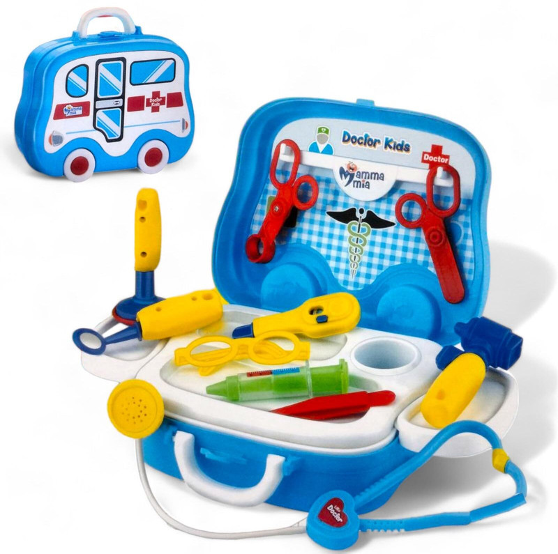 SARASI Rolling Van Doctor Set for Kids, to Improve Performing Ability, 16Pcs [Pack 1]