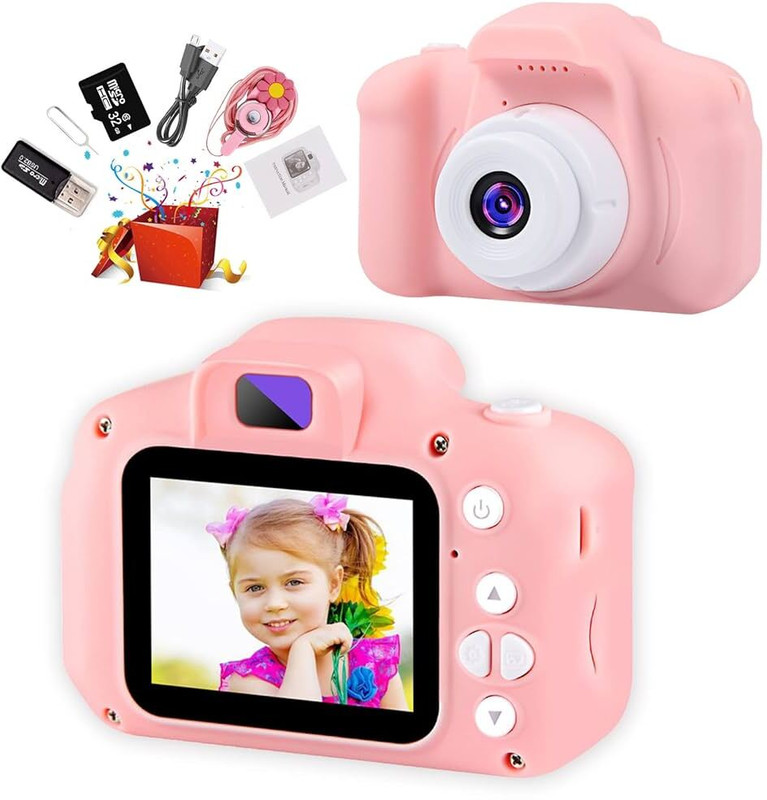 Techmaze 3-12 Year Old Kids Selfie Camera for Children Birthday Gift for Kids FE001