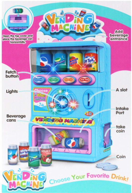 Pepstter Vending Machine Toy for Kids with Light and Music