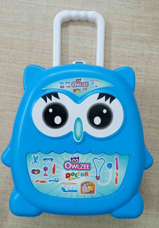 RIGHT SEARCH Doctor Play Set with owl Shape Wheel Trolly Pack of 1
