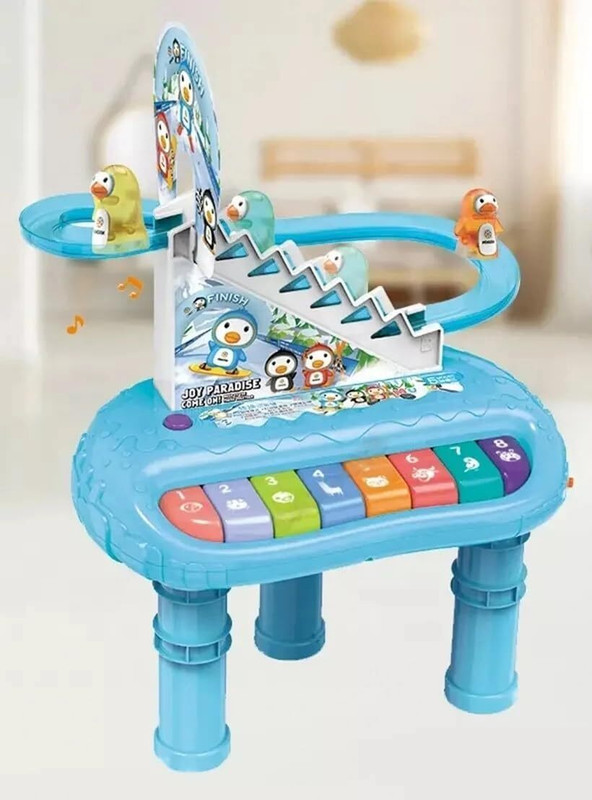 toyxa Electronic Ice Penguin, 2-in-1 Piano Mode and Slide Mode. (Multicolor)