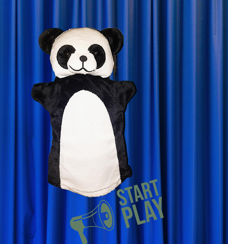 Giftzretailz Panda Hand Puppet - Soft Plush Velvet Animal Puppet