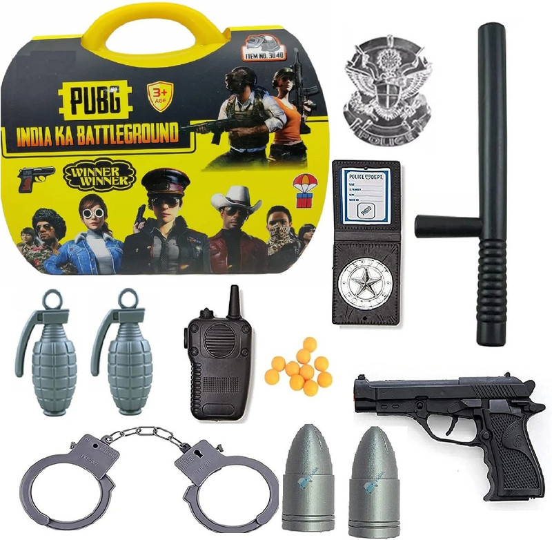 NIYAMAT Pubg Military Playset Toy With Accessories 19 Pieces