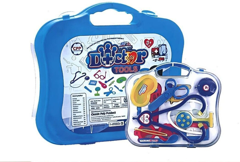 333MART Pretend Play Doctor Set with Foldable Suitcase for Kids, Doctor Kit for Kids