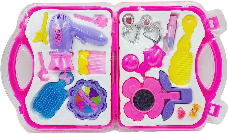 PromoCart Role PlayPlastic Beauty Kit Play Toy, Fashion Kit for Girls Multicolor