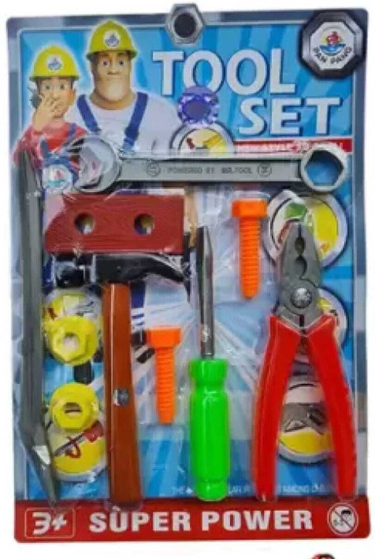 little toys Tool set construction tools, role play engineer workshop tool kit