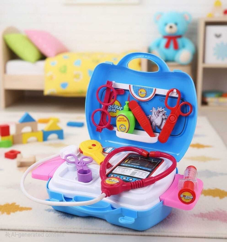 FUN DREAMZ 18-Piece Doctor Set Role Play Kit with Carry Case
