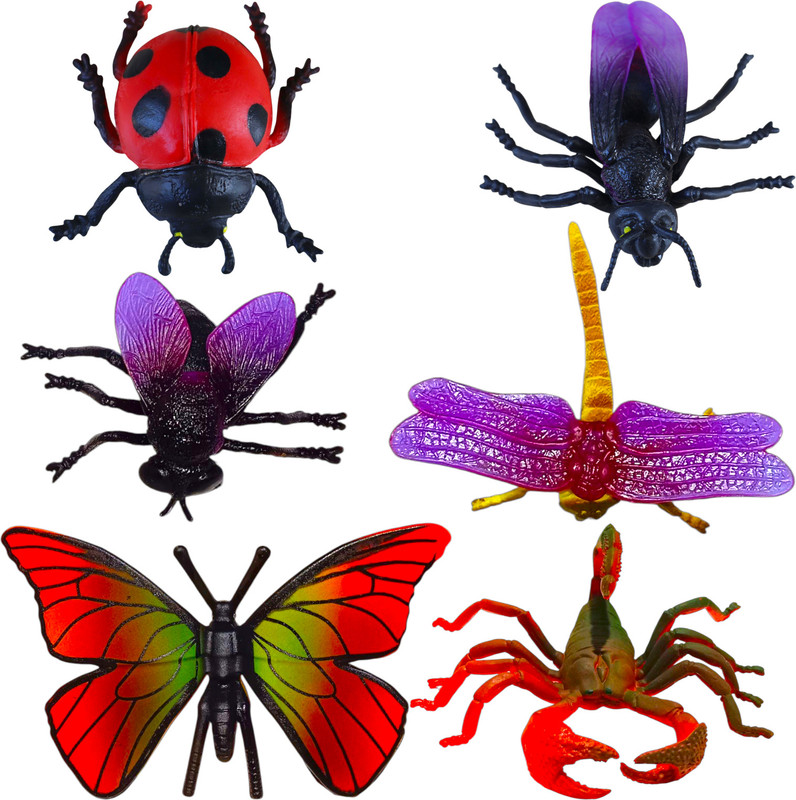 niyana 6PCS Realistic Insects Toy for Kids