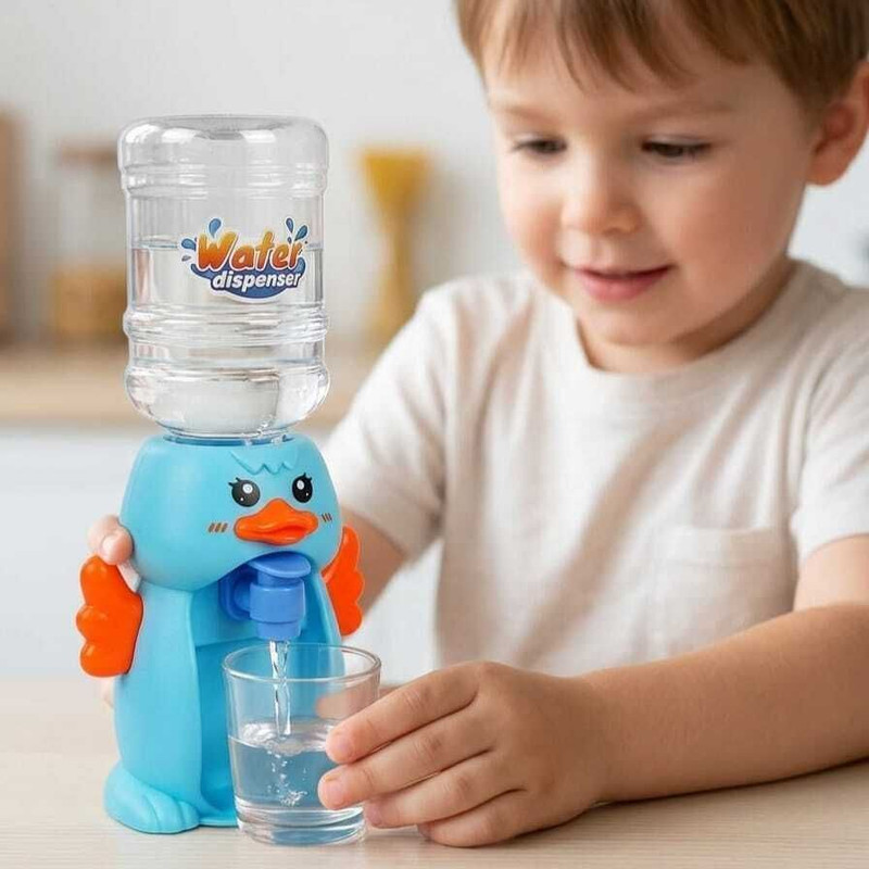 LUMO SHOPPA WITH ALIA FunBlast Mini Duck Water Dispenser ,with 18 cm tall and is 8.7 cm wide.