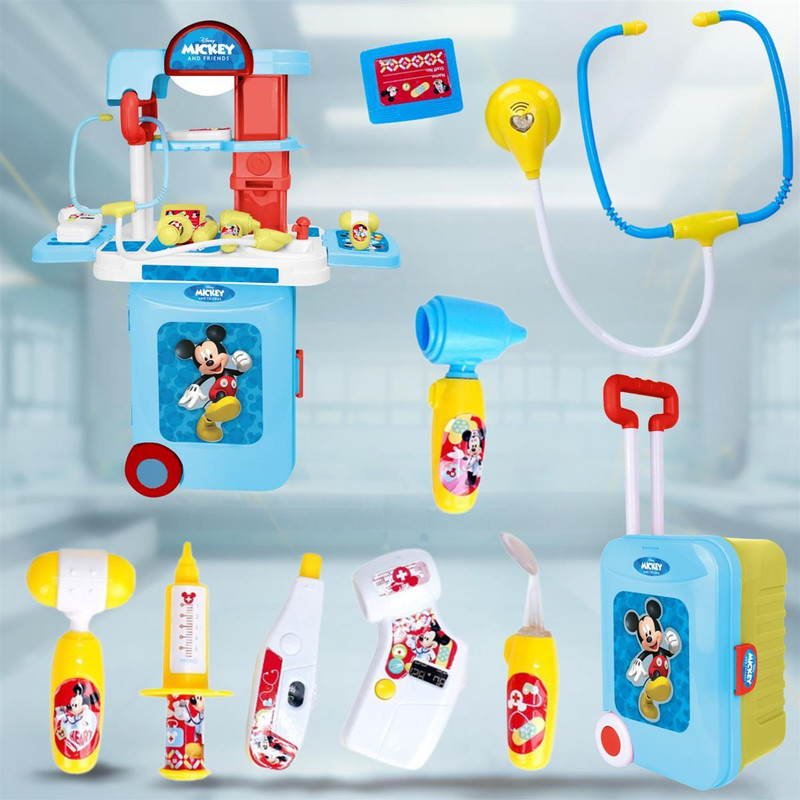 Kriiddaank Mickey Doctor Set Trolley - Play & Pretend Medical Kit