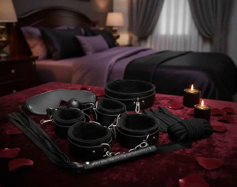 THE NIGHT CARE 8 Pieces Exotic Accessories SM s for Women/Couples Adult Games