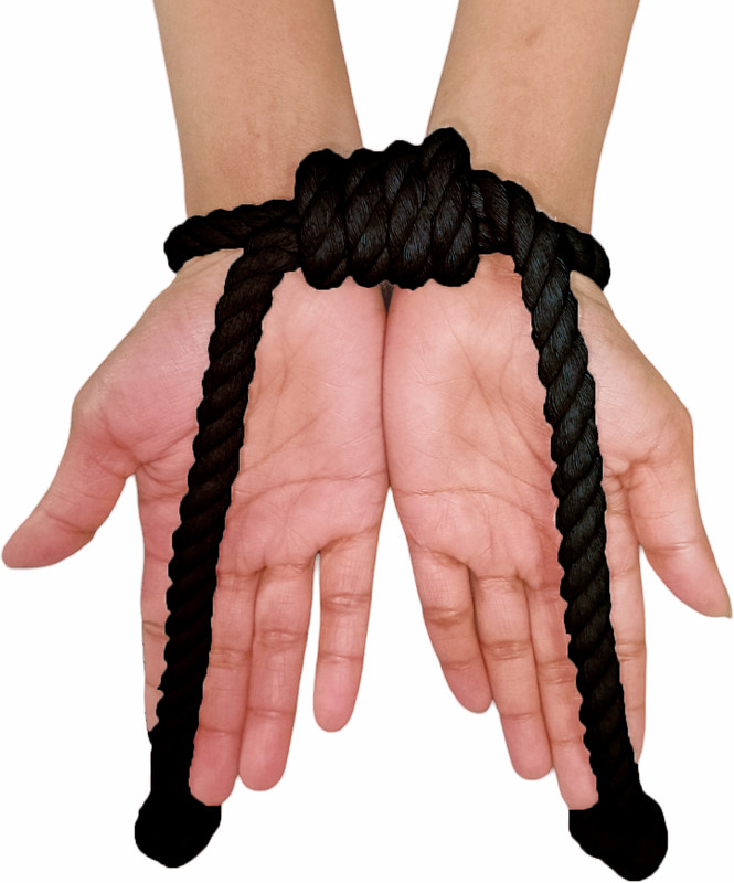 Esselkay Cotton Rope Adjustable Handcuff Black Soft Hathkadi for Kids