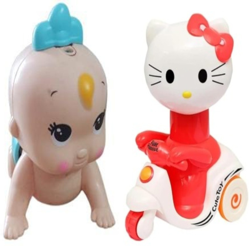 Revcoz combo of Battery Operated Crawling Baby and pressure for kids