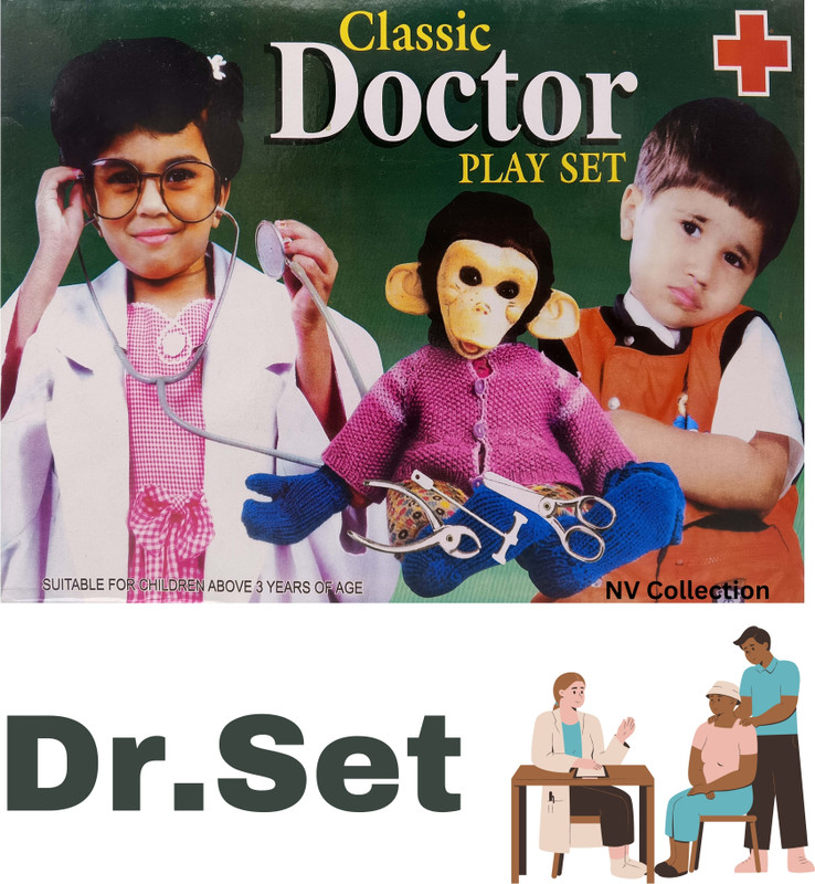 NV COLLECTION Kids’ Doctor Practice Kit – Polished Chrome Edition