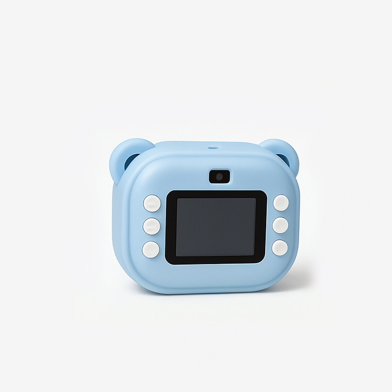 Casaquin Kids Instant Print Digital Camera, Bear Design, Blue