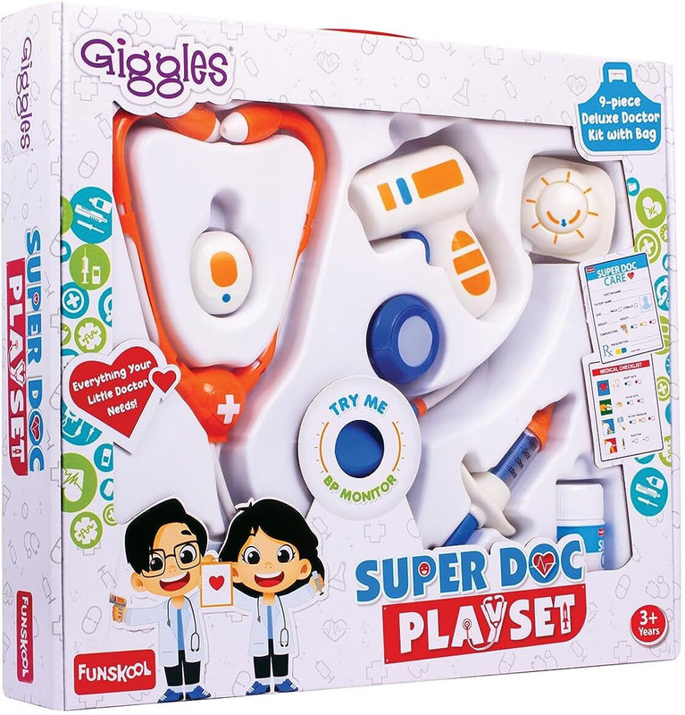 FUNSKOOL Super Doctor Playset for Kids Pretend Play Toys