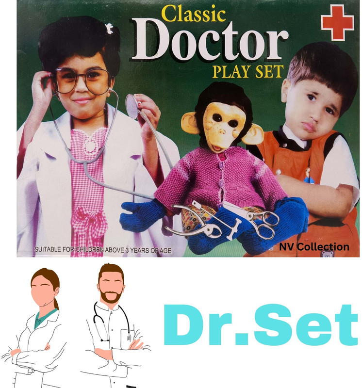 NV COLLECTION Kids’ Pretend Doctor Bag with Polished Gloss Shine