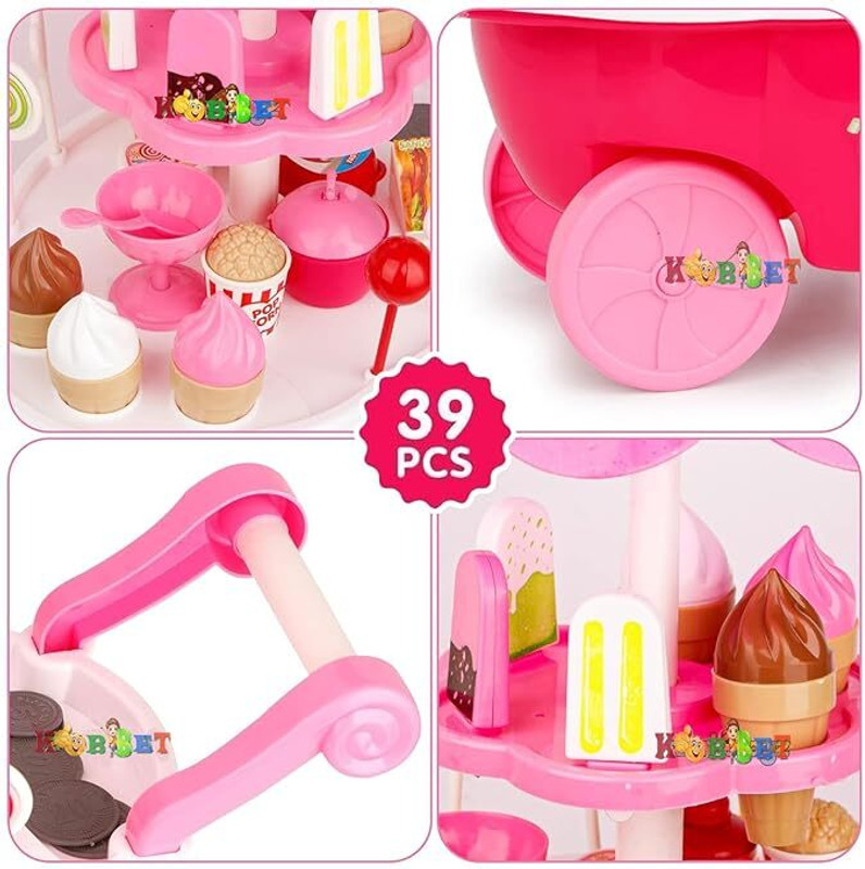 HornFlow Mini (IND*05) Ice Cream Shop Trolley with accessories (3-12 yrs)